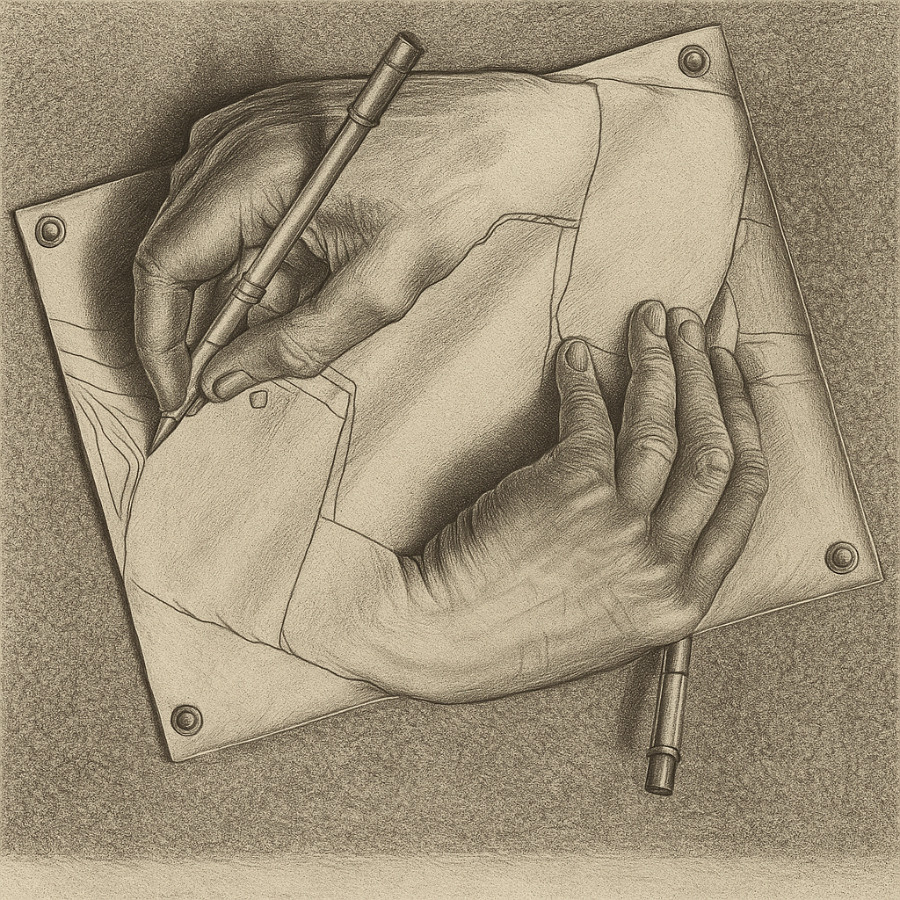 Escher's Drawing Hands